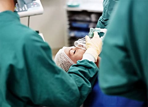 Twilight Sedation Being given to Surgical Patient