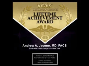 Vitals Patient's Choice Lifetime Achievement Award Logo - Dr. Andrew Jacono